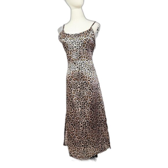 Joan Vass Dresses & Skirts - Joan Vass | NWT | Animal Print Leopard Slip Maxi Dress | Sz L